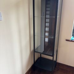 Vitrine Display Cabinet Anthracite, 42x37x155 cm