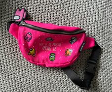 Zara Pink among us belt bag crossbody
