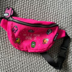 Zara Pink among us belt bag crossbody