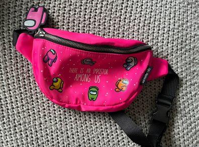 Zara Pink among us belt bag crossbody