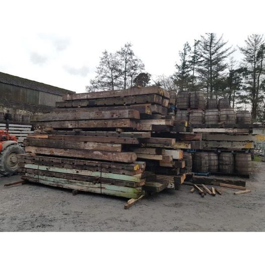 Pitch Pine Beams Raw State