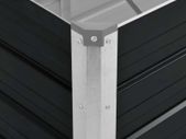 Garden Raised Bed Anthracite 320x80x77 cm Galvanised Steel