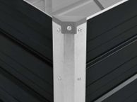 main image for ad Garden Raised Bed Anthracite 320x80x77 cm Galvanised Steel