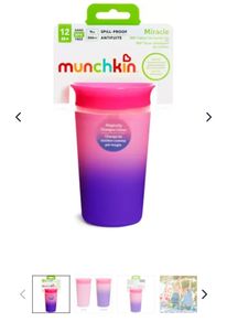 Brand new unopened - Munchkin Miracle 360 Non-Drip Cup Pink Purple