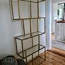 Avoca Gold Metal and Glass Display Shelf Image 5