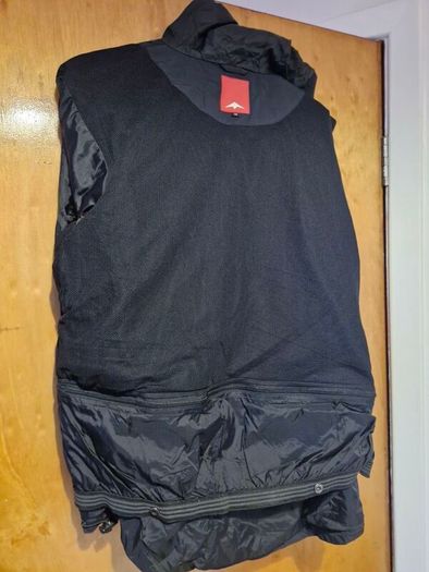 Black Hooded Outdoor Ski Jacket