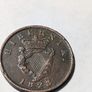 1823 Irish Hibernia Halfpenny Image 3