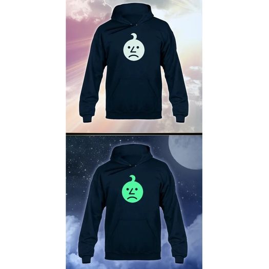 Ashens Sad Onion Glow in the Dark Hoody Hoodie Hooded Sweater Tshirt