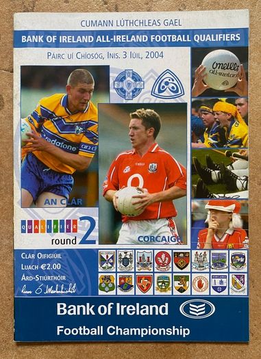 2004 Clare v Cork - Senior Football Championship Round 2 Qualifier Programme