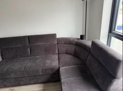 Corner sofa bed and ottoman storage