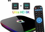 Brand New Q Plus Smart TV Box Android 9.0 Allwinner H6 4GB/32GB 6K H.265 Media Player U2W8