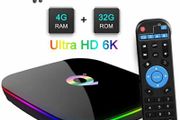 Brand New Q Plus Smart TV Box Android 9.0 Allwinner H6 4GB/32GB 6K H.265 Media Player U2W8