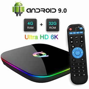 Brand New Q Plus Smart TV Box Android 9.0 Allwinner H6 4GB/32GB 6K H.265 Media Player U2W8