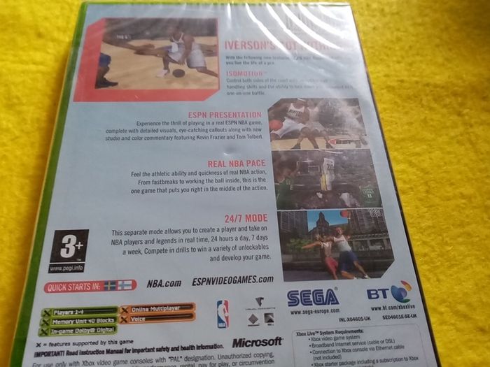 ESPN basquetball basquet ball Xbox Original