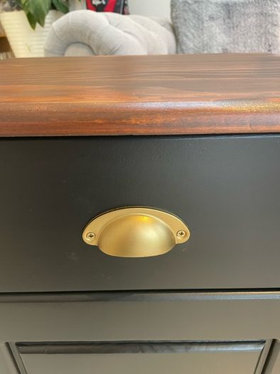 Solid wood chest of drawers and bedside locker