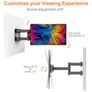 TV Wall Mount Bracket for 26-65 Inch Flat & Curved TVs Swivel Tilt Extend up to 35kg Max. VESA: 400x400mm Image 3