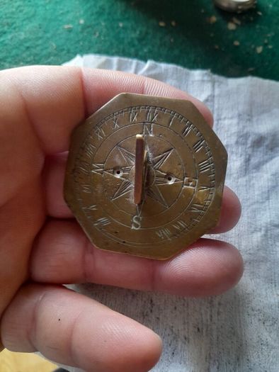 old miniature sundial