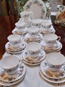 Royal Worcester "June Garland " tea set