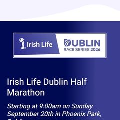 Half Marathon Ticket Dublin
