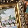 Large Vintage Framed Tapestry Image 3
