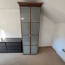 IKEA Tall wardrobe with frosted glass doors Image 3