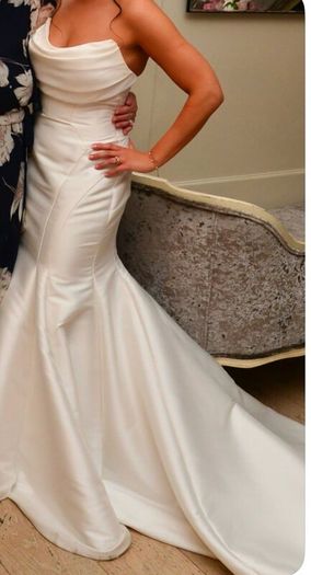Luxury Mikado Fabric Mermaid Style Wedding Dress