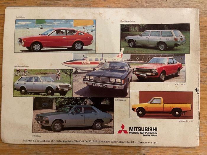 Original Mitsubishi Sales Catalogue