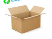 Lot of 10 eco friendly ecommerce cardboard + brown tape 66mt box size 30x20x15 cm / 12x8x6 inches for shipping, posting, ecommerce