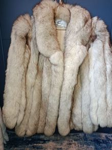 Vintage Edelson Saga Fox 'Superb Quality' Real Blue Fox Fur Coa