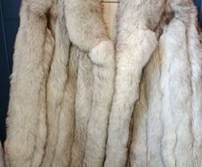 Vintage Edelson Saga Fox 'Superb Quality' Real Blue Fox Fur Coa