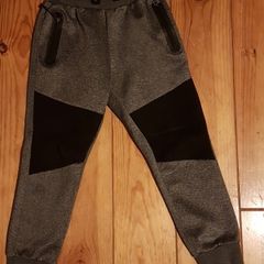 Age 7 Grey and Black Tracksuit Bottoms