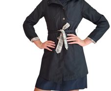 Authentic Burberry hooded Trench Coat