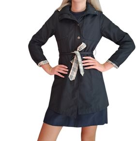 Authentic Burberry hooded Trench Coat