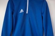 Royal blue adidas Junior Entrada 22 1/4 zip training top (5-6 years)