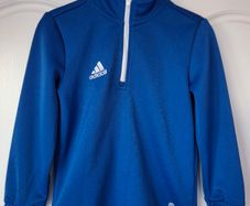 Royal blue adidas Junior Entrada 22 1/4 zip training top (5-6 years)