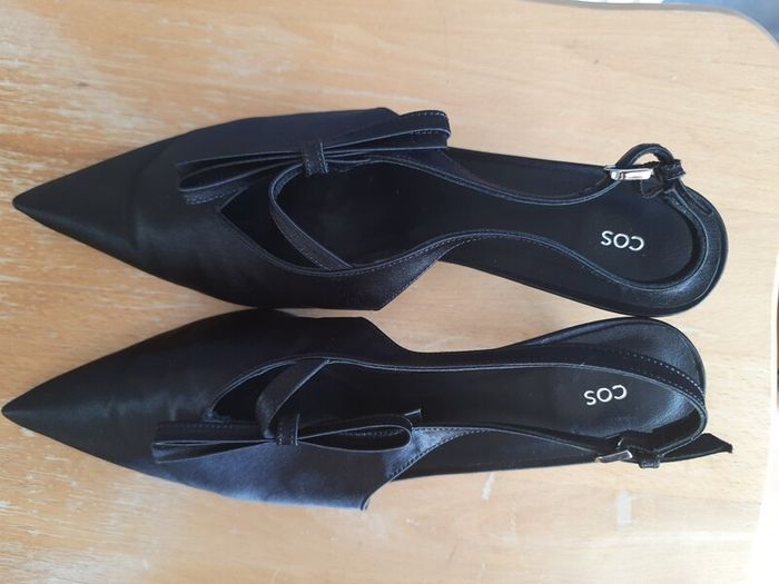 COS Runway Style: Satin Bow Slingbacks | Size 42 | Sold Out Everywhere