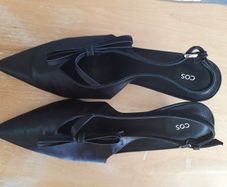 COS Runway Style: Satin Bow Slingbacks | Size 42 | Sold Out Everywhere