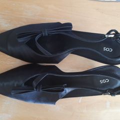 COS Runway Style: Satin Bow Slingbacks | Size 42 | Sold Out Everywhere