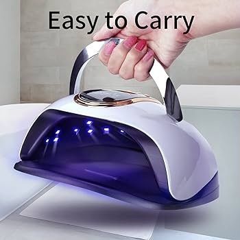 Lamp 168W Faster Gel Nail Lamp Professional Nail Dryer with Automatic Sensor /4 Timer Settings/LCD Display for Gel Nails Polish Starter Nail Art Tools for Home Salon