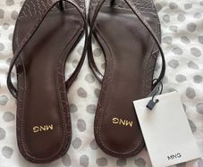 Mango Size 3 Brown Flip Flops