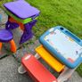 Smoby Magic Desk - Kids Drawing Activity Pupil Table & Bench Image 3