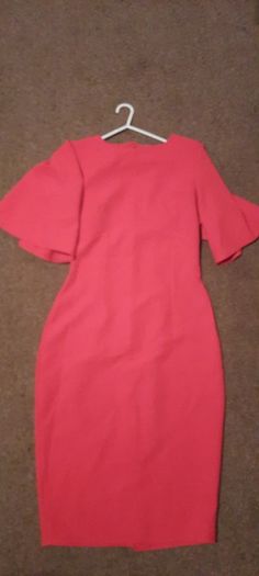 Red Dress Knee Length (Size:10)