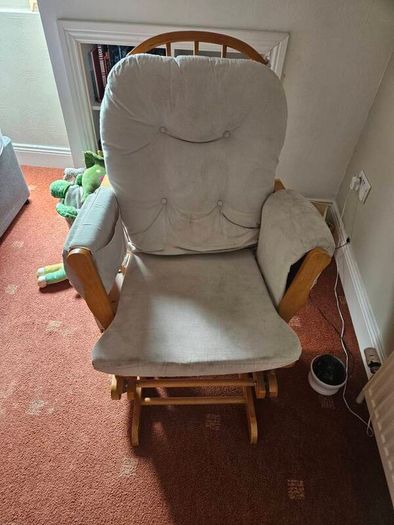 nursing chair and footrest