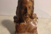 Wood Carved Jesus Head