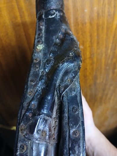 Antique fire bellows