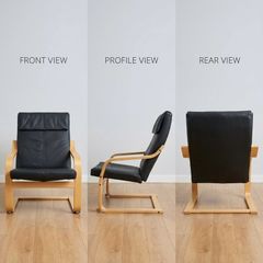 Genuine Leather IKEA POANG chair