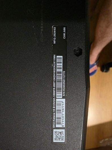 Msi Katana 15 B13vgk | I7-13620h | Rtx 4070 8gb | 16gb Ddr5 | 1tb Ssd | 144hz Ips | Warranty | Box & Charger