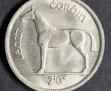 Ireland 1966 Excellent Half Crown coin