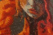 Gem art of orange haired woman