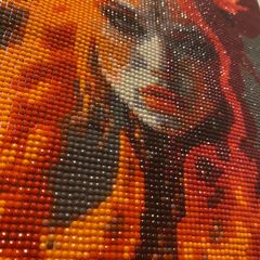 Gem art of orange haired woman